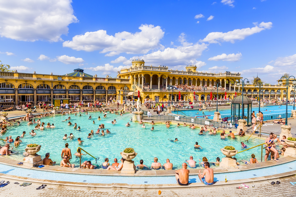 Budapest,,Hungary.,April,16,,2016:,Szechenyi,Baths,In,Budapest,In